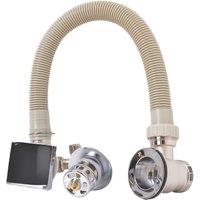 ETAL Freeflow Gravity-Pumped & HP/Combi Square Bath Filler, Clicker Waste & Overflow Chrome (307VN)