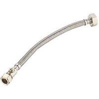 Essentials Flexible Hose with Valve 15mm x 3/4" x 500mm (3087G)