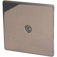 Varilight 1-Gang Coaxial TV Socket Polished Bronze (3089H)