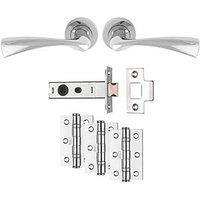 Carlisle Brass Sintra Door Handle Pair Polished Chrome (308JA)