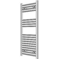 Flomasta 1000mm x 400mm 808BTU Chrome Flat Towel Radiator (308TF)