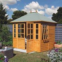 Rowlinson Clarendon 7' 6" x 6' (Nominal) Apex Timber Summerhouse (309JG)