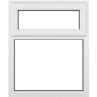 Crystal Top Opening Clear Triple-Glazed Casement White uPVC Window 1190mm x 1115mm (309JN)