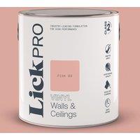 LickPro 2.5Ltr Pink 09 Vinyl Matt Emulsion Paint (309TM)