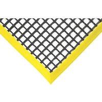 COBA Workstation Anti-Fatigue Floor Mat Black/Yellow 1.8m x 1.2m x 12mm (310FV)