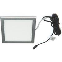 VEW Slim Square LED Cabinet Light Silver 3W 150lm (310TW)