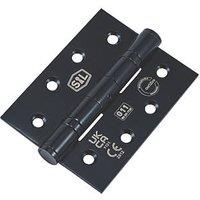 Smith & Locke Matt Black Grade 11 Fire Rated Ball Bearing Hinges 102mm x 76mm 3 Pack (311PX)