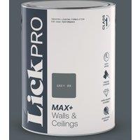 LickPro Max+ 5Ltr Grey 08 Eggshell Emulsion Paint (311TM)