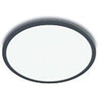 Philips SuperSlim LED Ceiling Light IP44 Black 18W 1500lm (313JC)