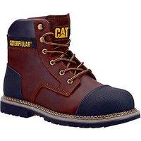 CAT Powerplant Size 10 Brown/Black Steel Toe Cap Safety Boots (313PR)