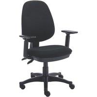 TC Group Versi Medium Back Operator Chair with Adjustable Arms Black (313TT)