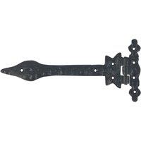 GateMate Black Straight Ornamental Tee Hinges 125mm x 9" x 225mm 2 Pack (313YV)