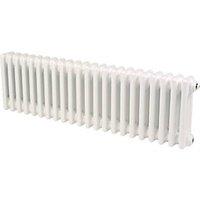 Acova 300mm x 1042mm 2404BTU White Horizontal 3 Column Radiator (31496)
