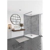 Splashwall Ravello Bathroom Wall Panel Matt Grey 2420mm x 1200mm x 10mm (314KU)