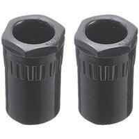 Deta TTE Female Conduit Adaptors 25mm Black 2 Pack (314VT)