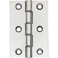 Polished Chrome Double Phosphor Bronze Washered Butt Hinges 76mm x 51mm 2 Pack (315PR)