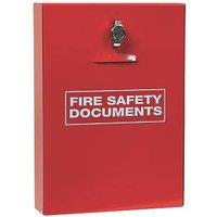 Firechief Seal Latch Fire Document Cabinet 252mm x 60mm x 350mm Red (316FY)