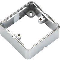 Knightsbridge 1-Gang Polished Chrome Surface Box Spacer 32mm (316PY)