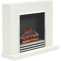 Be Modern Colby Electric Fireplace White 1016mm x 300mm x 805mm (317TT)