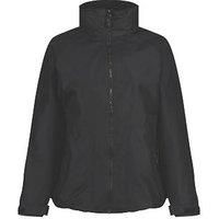 Regatta Hudson Womens Fleece-Lined Waterproof Jacket Black Size 8 (318GY)