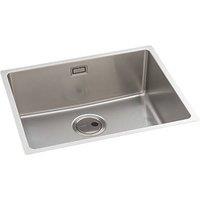 Abode Matrix 1 Bowl Stainless Steel Undermount & Inset Kitchen Sink 540mm x 440mm (318RK)