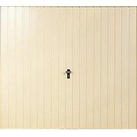 Gliderol Vertical 7' 6" x 7' Non-Insulated Frameless Steel Up & Over Garage Door Ivory (318VP)