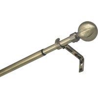 Renaissance Antique Brass Curtain Pole 19/16mm x 120-210cm (319CK)