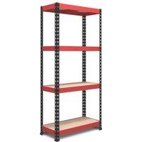 RB Boss Fastlok UDL/PC 4-Tier Metal Garage Shelving Unit 750mm x 450mm x 1800mm (319TW)