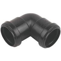 FloPlast Push-Fit Bend Black 90 40mm (32151)