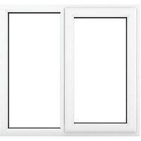 Crystal Right-Hand Opening Clear Triple-Glazed Casement White uPVC Window 1190mm x 1115mm (321JN)