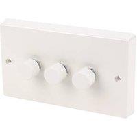 Varilight V-Dim 3-Gang 2-Way Dimmer Switch White (32294)