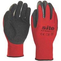 Site Superlight Latex Gripper Gloves Red/Black X Large (322HP)