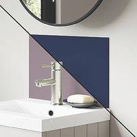 Splashwall Deep Sea / Smoked Rose Vanity Splashback Matt Blue/Purple 250mm x 400mm x 4mm (322KU)
