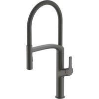 Swirl Boyne Pull-Out Spray Mixer Kitchen Tap Titanium-Effect (322YT)