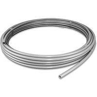 PolyPlumb Enhanced Push-Fit Plastic Pipe 15mm x 25m Grey (3239D)