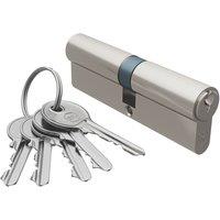 Smith & Locke Fire Rated 1 Star Double Double Cylinder Lock 45-50 (95mm) Satin Nickel (323TE)