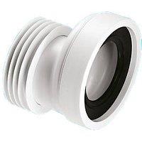 McAlpine Rigid 20mm Offset Toilet Pan Connector White 120mm (3244P)