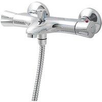 Rize Wall Mounted Thermostatic Bath/Shower Mixer Chrome (324FV)