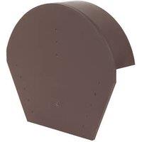Glidevale Protect Brown Universal Dry Verge Half Round Ridge Caps 2 Pack (3254J)