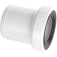 McAlpine Rigid Straight Telescopic Toilet Socket Extension White 138mm (325JJ)