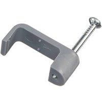 Vimark Grey Flat Single Twin & Earth Cable Clips 10mm 100 Pack (325VT)
