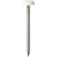 Timco Polymer-Headed Nails White Head A4 Stainless Steel Shank 3.2mm x 65mm 100 Pack (326KF)