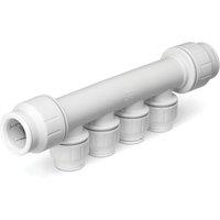 JG Speedfit PEM522215WP Plastic Push-Fit Reducing 4 Port Plumbing Manifold 22mm x 15mm (326TA)