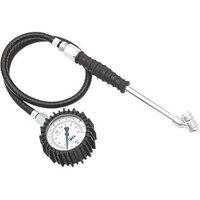 PCL DPG1H03 Tyre Pressure Gauge with Twin Hold-On Connector (327GY)