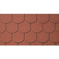 Roof Pro Red Round Bitumen Roof Shingles 1m x 340mm 16 Pack (327KW)