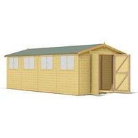 Shire 10' x 19' 6" (Nominal) Apex Shiplap Timber Workshop (327TJ)