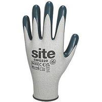 Site Gloves White/Blue Large (328RR)