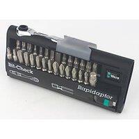 Wera Bit-Check 30 Zyklop Mini 2 1/4" Drive Ratchet & Accessory Set 31 Pcs (329FU)