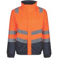 Regatta Pro Hi Vis Bomber Jacket Orange/Navy Small 43" Chest (329JW)