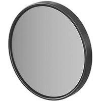 Elland Bathroom Magnifying Mirror Black 200mm x 54mm x 200mm (329PE)